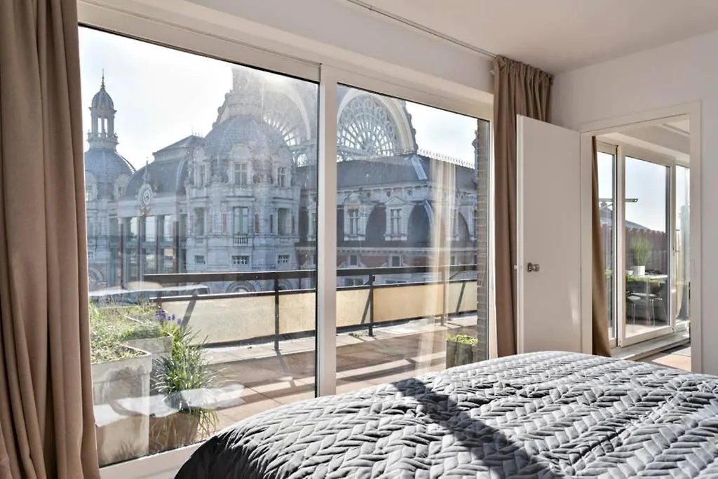 אנטוורפן City Penthouse, Rooftop Terrace, Free Netflix, Wifi And Airco דירה
